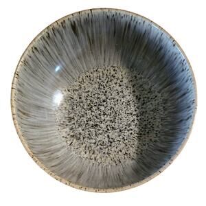 Denby Halo Speckle 6.5" Collectible Cereal Bowl Gray Blue Made in England Dish